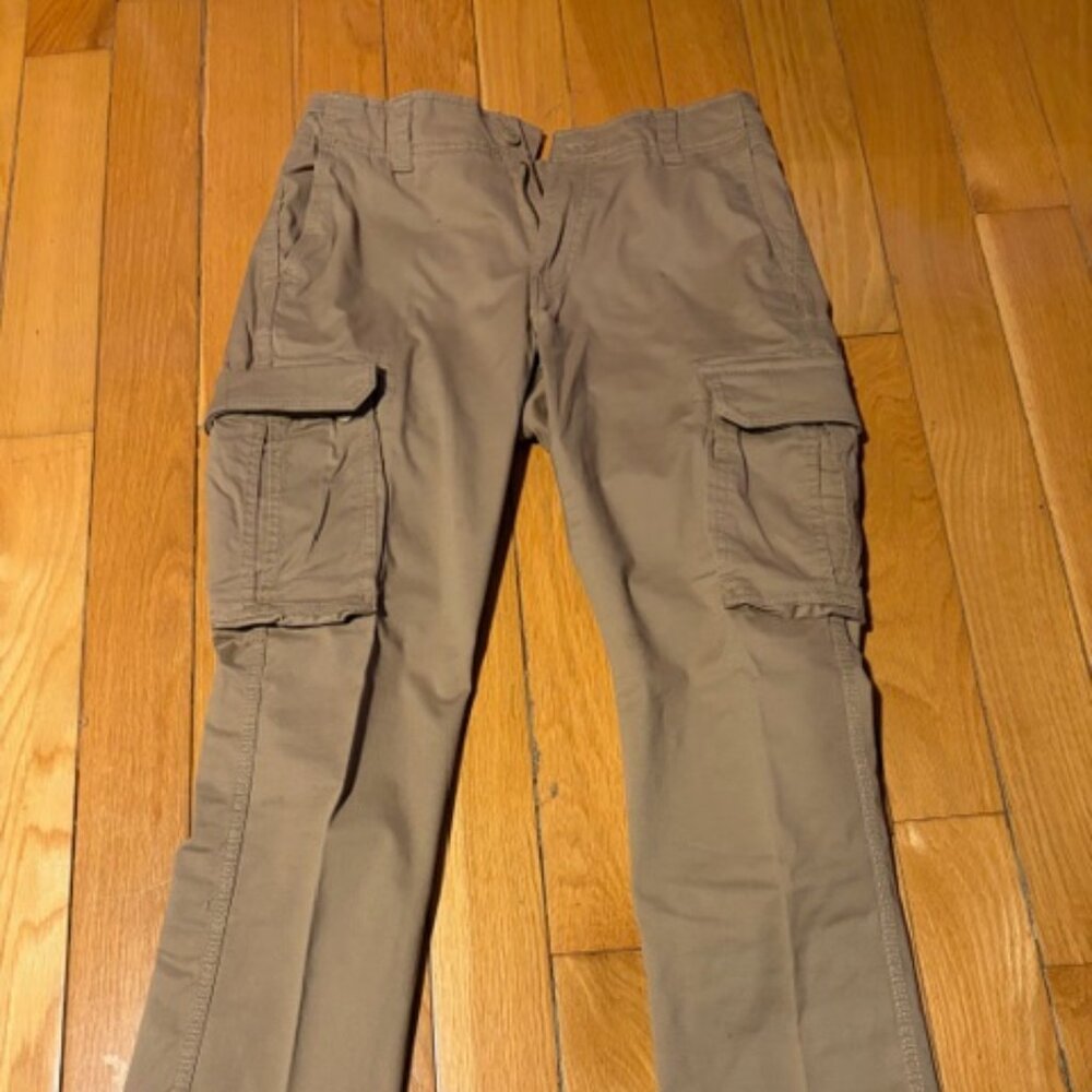 Goodfellow & Co Men's Cargo Pants relaxed Size 30”x30” EXCELLENT - Khaki Tan